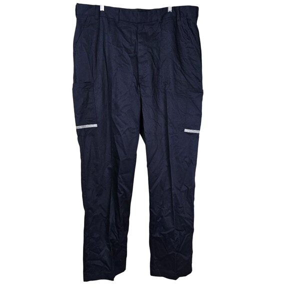 VFI Stan Herman FedEx Uniform Cargo Pants Navy Reflective Pockets Mens 42 x 34 - Picture 1 of 10